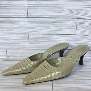 DONALD J PLINER LEATHER SHOES 9M handmade in Spain